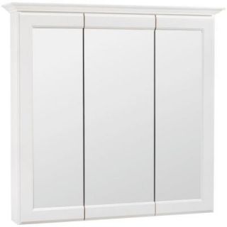 American Classics 31 in. x 30 in. Surface Mount Mirrored Medicine Cabinet in White TG30 WH