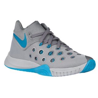 Nike Zoom Hyperquickness 2015   Mens   Basketball   Shoes   Wolf Grey/Blue Lagoon/Cool Grey
