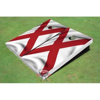 All American Tailgate Alabama State Flag Cornhole Board (Set of 2)