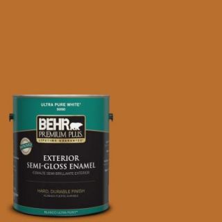 BEHR Premium Plus 1 gal. #S H 280 Acorn Spice Semi Gloss Enamel Exterior Paint 534001