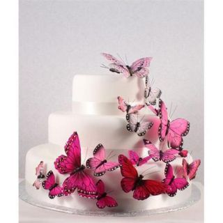 Wedding Star 9152 06 Beautiful Butterfly Cake Sets  Blushing Glamour in Pink