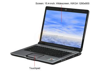 Refurbished: HP Laptop Pavilion dv6810us AMD Turion 64 X2 TL 60 (2.00 GHz) 3 GB Memory 160 GB HDD NVIDIA GeForce 7150M 15.4" Windows Vista Home Premium