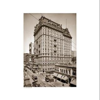 Hotel Manhattan 1904 sepia Poster Print (13 x 19)