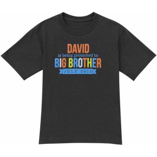 Personalized The Sibling Promotion Big Brother Toddler T Shirt: Personalized Gifts