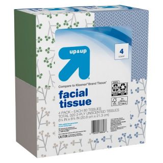 up & up™ Facial Tissue   80 ct, 4 Pack