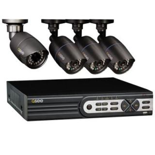 Q SEE Platinum Series 8 Channel 720p/960H 1TB Surveillance System with (3) 900TVL Cameras and (1) 720p Camera, PTZ Compatible QT608 4F5 1