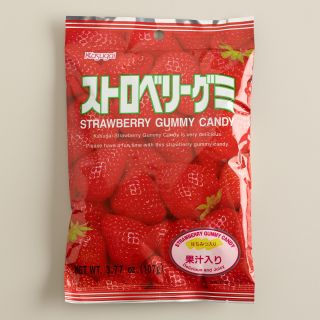 Kasugai Strawberry Gummy Candy, Set of 12