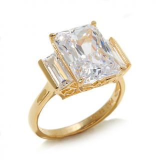 Victoria Wieck 6.7ct Absolute™ Radiant Cut and Baguette Ring   7980251