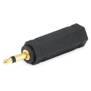 3.5mm Mono Plug to 6.35mm (1/4 Inch) Mono Jack Adaptor   Gold Plated (7132)