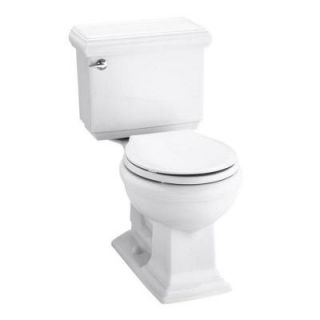 KOHLER Memoirs Classic 2 piece 1.28 GPF Round Toilet with AquaPiston Flushing Technology in White K 3986 0