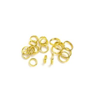 240pc Metal Split Rings Set, Gold
