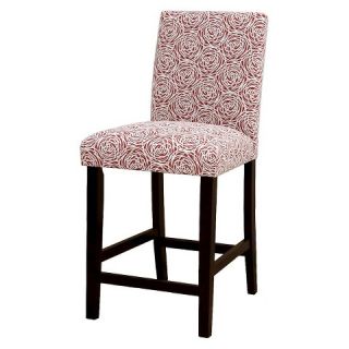 Uptown Swirel 24 Counter Stool   Red