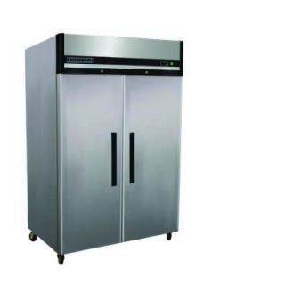Maxx Cold X Series 49 cu. ft. Double Door Commercial Reach in Upright Refrigerator in Stainless Steel MXCR 49FD