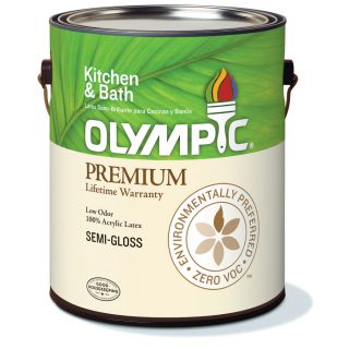 Olympic White Semi Gloss Latex Interior Paint (Actual Net Contents: 116 fl oz)