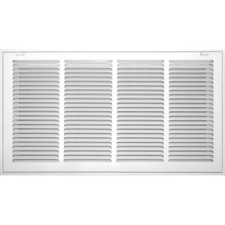 Accord Filter White Steel Louvered Sidewall/Ceiling Grille (Rough Opening: 10 in x 6 in; Actual: 12.57 in x 8.57 in)