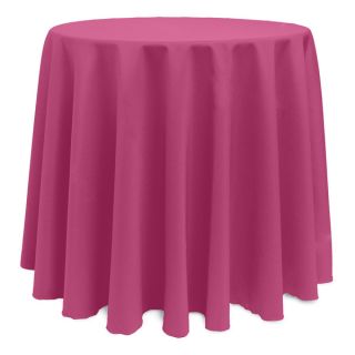 Solid Color 120 inches Round Vibrant Color Tablecloth