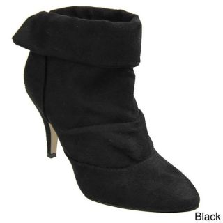 Bamboo by Journee High heel Microsuede Ankle Boots  