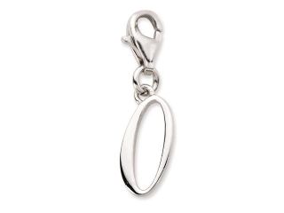 Sterling Silver Number 0 w/Lobster Clasp Charm
