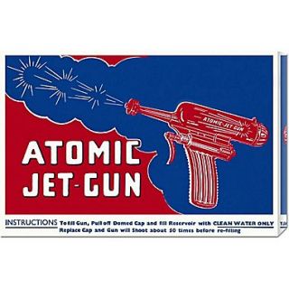 Global Gallery Atomic Jet Gun by Retrogun Vintage Advertisement on Wrapped Canvas
