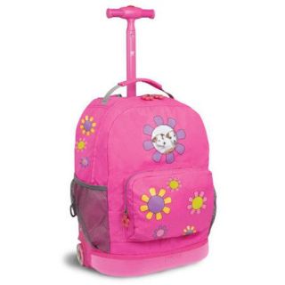 J World New York Daisy Rolling Kids Backpack (Kids ages 4 8)