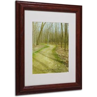 Trademark Art 'Does This Path Have a Heart' Matted Framed by Kathie McCurdy
