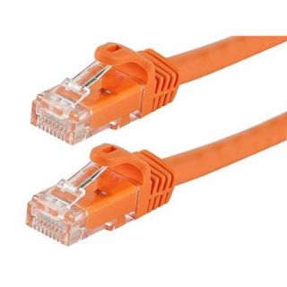 2FT FLEXboot Series 24AWG Cat6 550MHz UTP Bare Copper Network Cable   Orange (9865)
