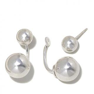 Sevilla Silver™ Beaded Stud Earrings with Removable Drops   7891380