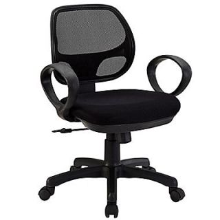 Modway EEI 275 BLK Panorama Mesh Task Chair with Fixed Arms, Black