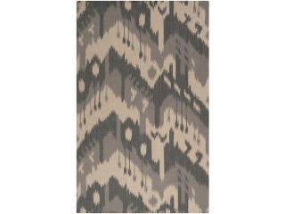 2' x 3' Southwestern Haven Creme Brulee and Cloudburst Gray Hand Woven Wool Area Throw Rug