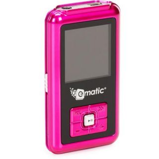 Ematic 4GB Built in Flash MP3 Video Player with 1.5" Screen, Pink