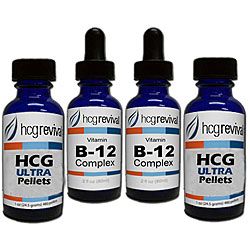 HCG Ultra Alternative Pellets 43 day Program Couples Kit with Vitamin