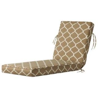 Home Decorators Collection Landview Taupe Outdoor Chaise Lounge Cushion 9198810830
