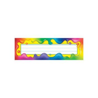 Trend Enterprises Rainbow Gel Desk Toppers Name Tag (Set of 3)