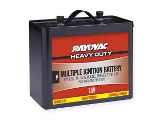 RAYOVAC 903 Lantern Battery, Multiple Ignition, 7.5V