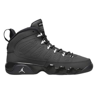 Jordan Retro 9   Boys Grade School   Basketball   Shoes   Anthracite/White/Black