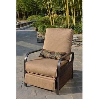 Woven Outdoor Recliner, Beige