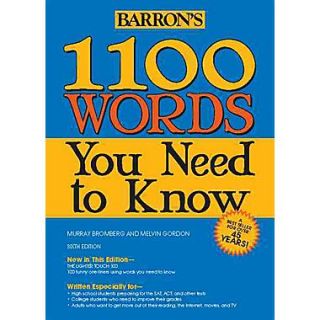 1100 Words You Need to Know Melvin Gordon, Murray Bromberg 6th Edition