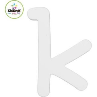 KidKraft   6" Wooden Letter, White, K