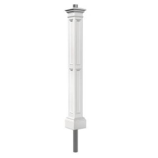 Mayne Liberty Lamp Post WH with Mount 5836 W
