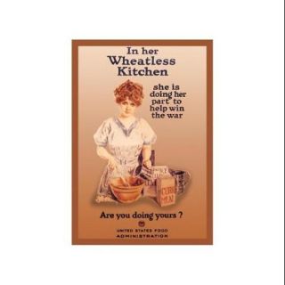 in Her Wheatless Kitchen Print (Canvas 12x18)