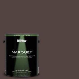 BEHR MARQUEE 1 gal. #BNC 21 Double Espresso Semi Gloss Enamel Exterior Paint 545301