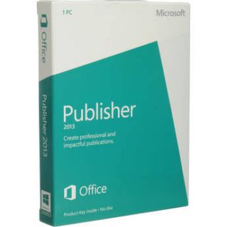 Microsoft Publisher 2013 Software (Product Key) 164 06987