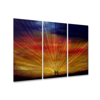 Lets Walk by Kerream Jones 3 Piece Painting Print Plaque Set by All