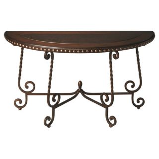 Metalworks Nottingham Demilune Console Table