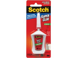 Scotch Super Glue Gel In Precision Applicator .14 Ounces