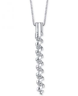 Sirena Energy Diamond Twist Pendant Necklace (1/4 ct. t.w.) in 14k