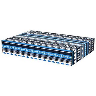12.2(L)x 3(W)x17.8(H) GPP Gift Shipping Box, Lisa Line, Nordic Blue, 24/Pack