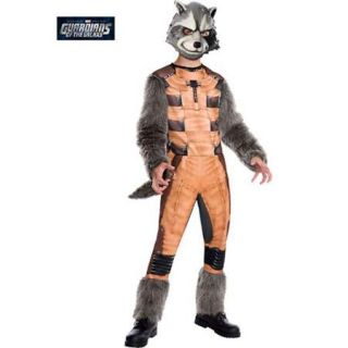 Marvel's Guardian of the Galaxy Deluxe Rocket Raccoon Costume for Kids   Size L