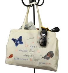 Cotton Love is Like a Butterfly Literacy Earth Bag (India)  