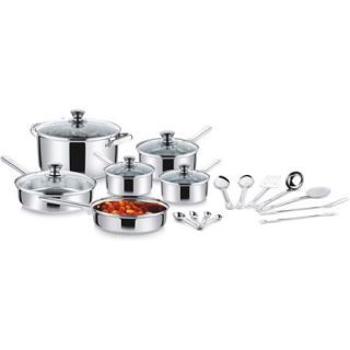 Mainstays Stainless Steel 18 Piece Cookware Set